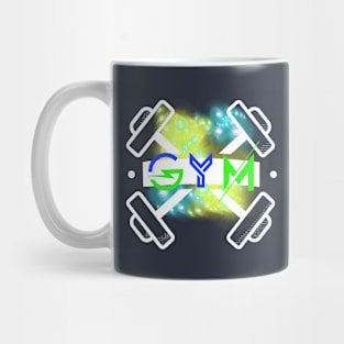 White Gym weights Mug